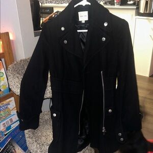 Silence + Noise Black Trench Coat